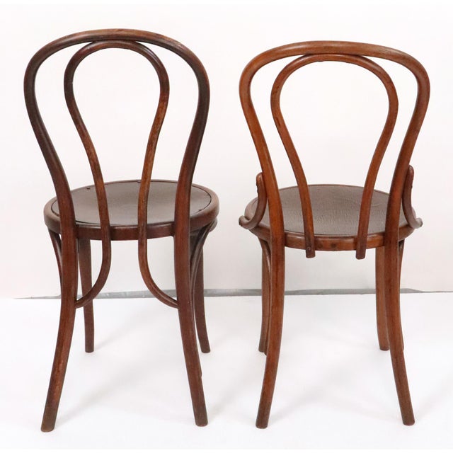 Pair of Antique Bentwood Bistro Chairs For Sale - Image 10 of 10