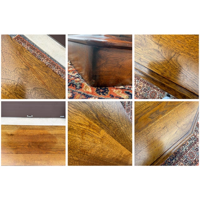 Vintage Davis Cabinet Company French Country Solid Walnut Two Door Buffet or Sideboard For Sale - Image 16 of 18