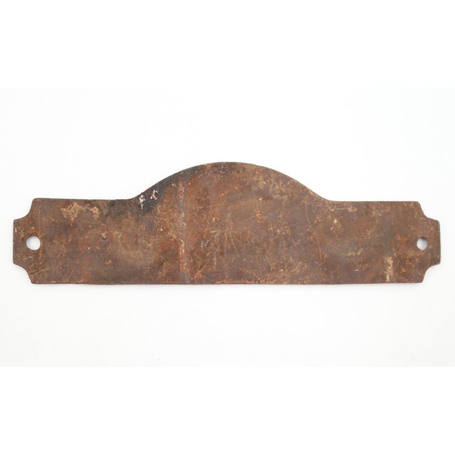 Antique Cast Iron Balcony Notice Plate For Sale - Image 4 of 4