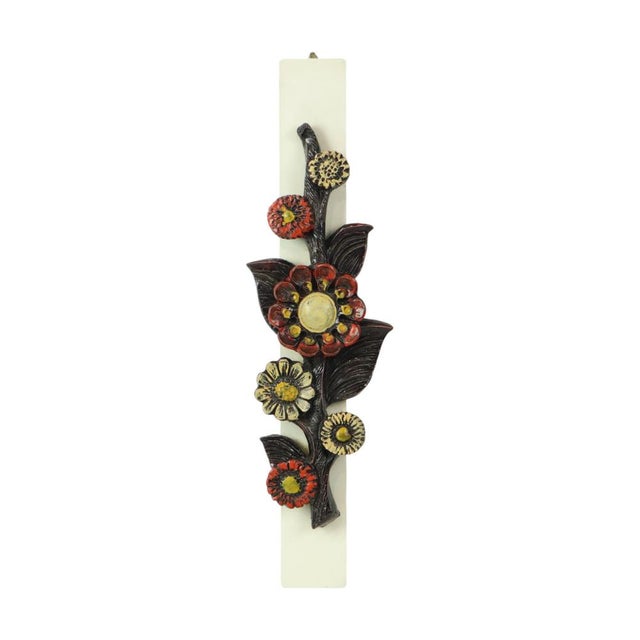 Brutalist Floral Wall Decoration by Ars Munda, 1960s For Sale - Image 15 of 15