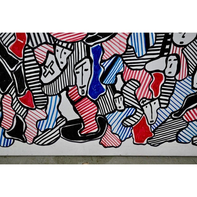 Textile Jean Marie Gauthier, The Zygomars, Painting on Canvas For Sale - Image 7 of 10