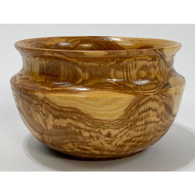 Vintage Hand Turned Burled Wood Bowl For Sale In Kansas City - Image 6 of 8