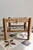 Rustic Vintage Low Stool in Wood and Straw, 1970s For Sale - Image 3 of 7