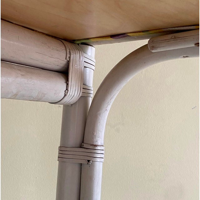 Italian White Bamboo Chairs, 1970s, Set of 6 For Sale - Image 14 of 18