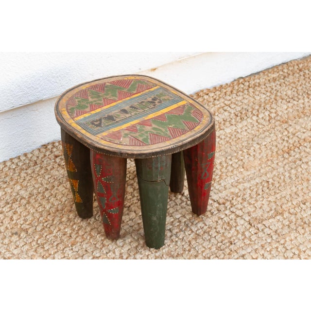 1950s Nupe Ceremonial Carved Stool For Sale - Image 5 of 9