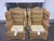 Olive Groovy Flame Stitch Wing Chairs by Harden, a Pair, Wingback Chairs, Vintage For Sale - Image 8 of 12