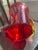 Glass Mid 20th Century Crackle Glass Amberina Pitcher After Blenko, Rainbow or Pilgram Glass For Sale - Image 7 of 9