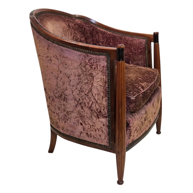 Pair of French Art Deco Armchairs Attributed to Maison Dominique France, Circa 1928–1932 For Sale - Image 17 of 18