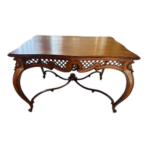 Antique French Louis XV Walnut Table, Circa 1880