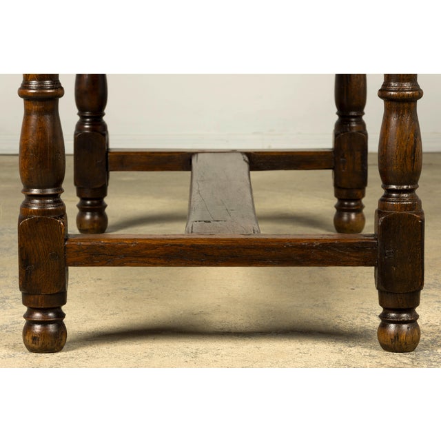 Early 19th Century French Louis XIII Style Oak Farmhouse Dining Table For Sale - Image 13 of 17
