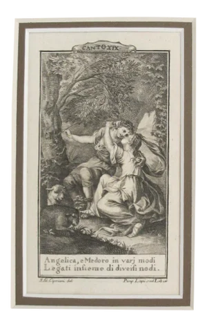 1781 Italian Engraving, Divine Comedy (Dante Alighieri) Canto 19