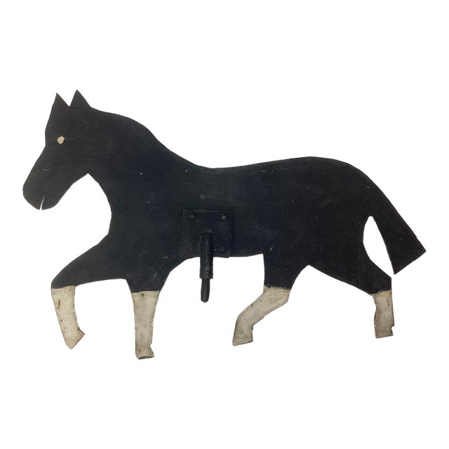 Late 19th Century Sheet Iron Running Horse Weathervane For Sale