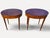 The 920 English Sheraton mahogany leather top side/sofa tables are antique accent tables fully assembled with elegant...