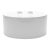 1970s Massimo Vignelli for Heller Covered Casserole Dish in White Melamine - Modernist Design For Sale