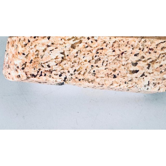 Stone Heavy Art Deco Ashtray in Pink Marble, 1960s For Sale - Image 7 of 14