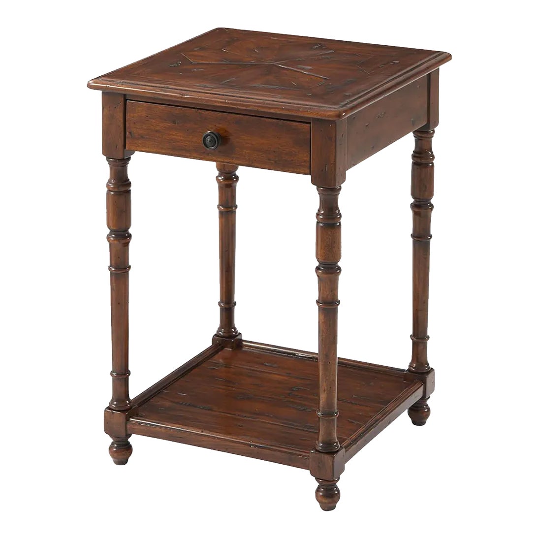 English Rustic Accent Table | Chairish