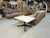 White Vintage Charles Eames for Herman Miller Rectangular White and Black Side Table For Sale - Image 8 of 12