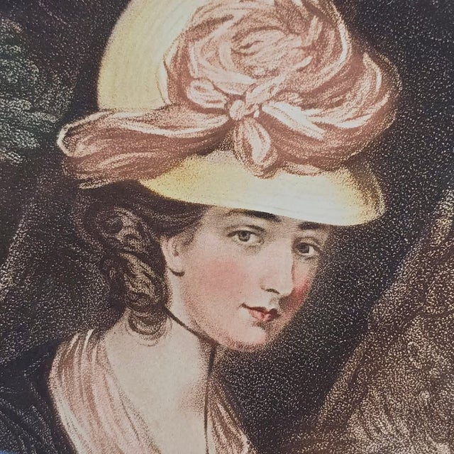 Daniel Gardner, Lady Wilbraham, 1800s, Wood and Paper, Framed For Sale - Image 16 of 18