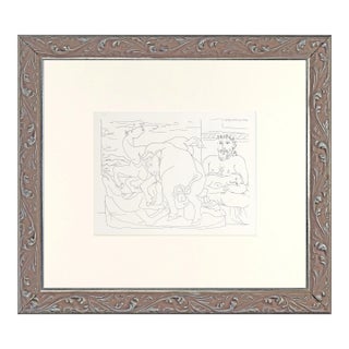 Vintage Pablo Picasso Vollard Suite Print 1956 For Sale