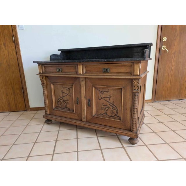 1930s Antique Victorian Sideboard For Sale - Image 5 of 9