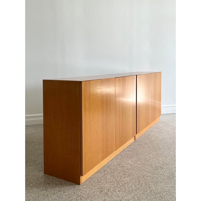 Vintage Custom Two Part Long Credenza For Sale - Image 11 of 12