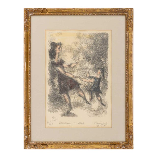 Chaim Gross "Dancing Mother" Lithograph, 1964 For Sale
