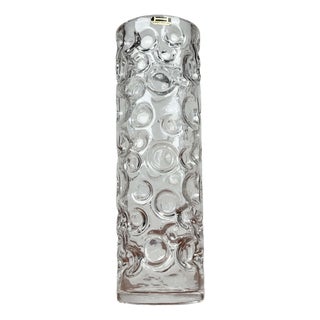 Mid-Century Modern Space Age Bubble Glass Vase by Wilhelm Braun-Feldweg for Hirschberg, Germany, 1960s For Sale