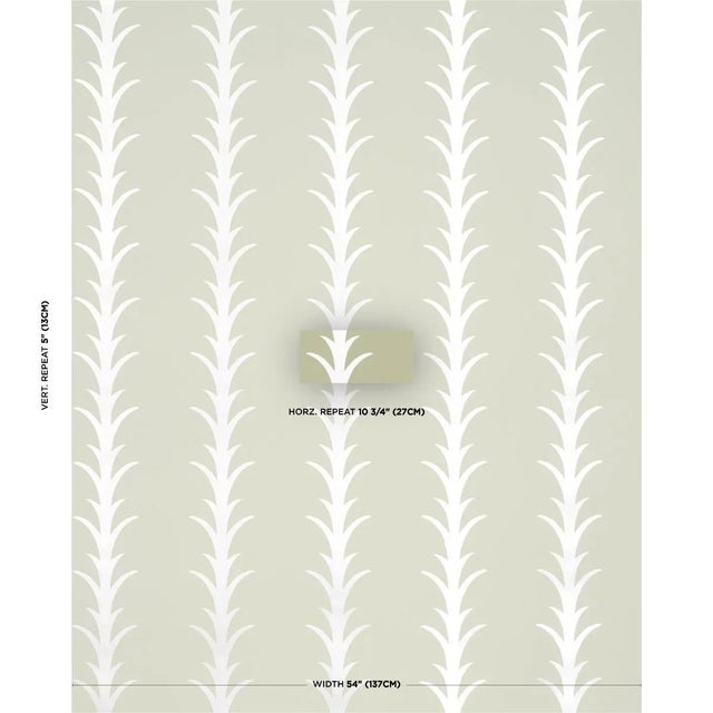 Elegant and airy, this sophisticated pattern is a stylized stripe based on a classic acanthus motif. Also available as a...