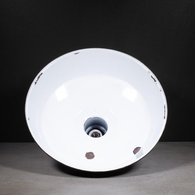 ABOUT Price per pendant. Original green industrial matching pendant shades and solid steel caps. The stem can easily be...