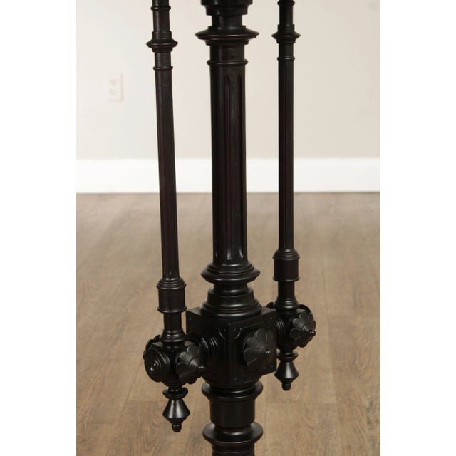 Late 19th Century Victorian Renaissance Revival Antique Walnut Carved Pedestal For Sale - Image 5 of 12