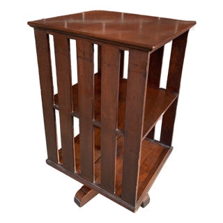Early 20th Century Victorian Revolving Bookcase Table For Sale