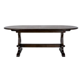 Vintage Elm Oval Extending Dining Table from Ercol For Sale