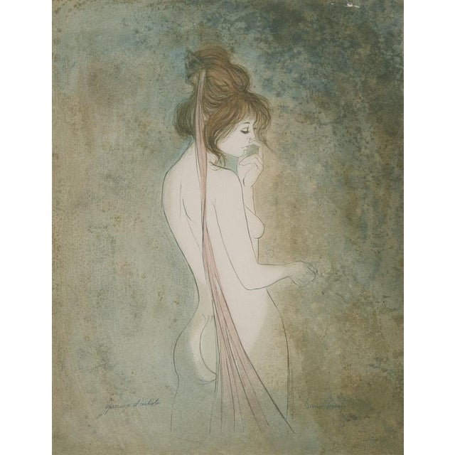 Bernard Charoy, Dominique au ruban, Nude, Lithograph For Sale - Image 9 of 9