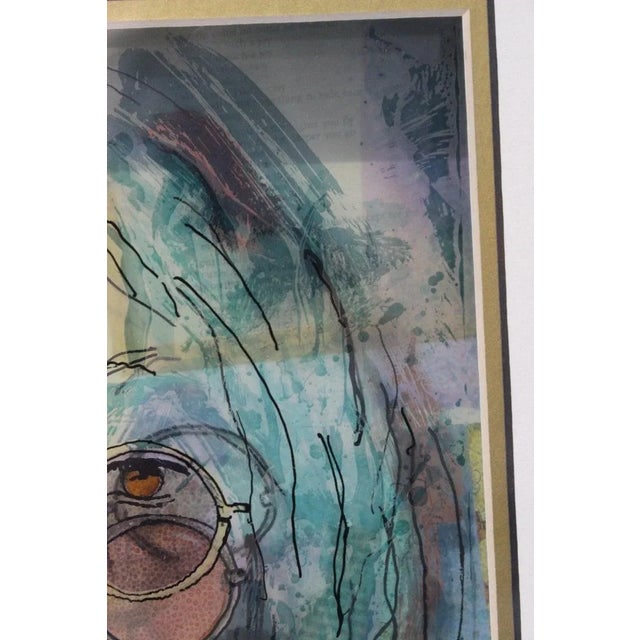 Jean Pierre Weill Collage "John Lennon" 3-D Painting on Glass Ltd Ed For Sale - Image 10 of 13