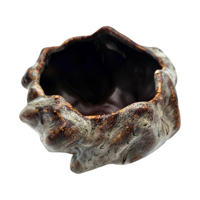 Shiwan Ikebana Bowl Chinese Art Pottery Rock Bonsai Planter 6 Inch For Sale - Image 10 of 12