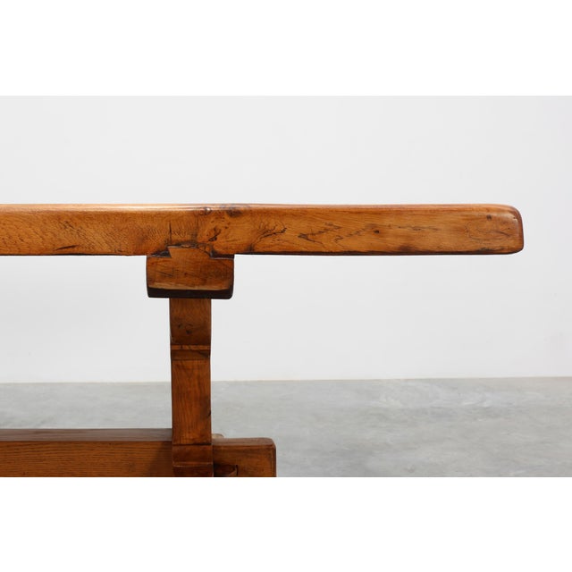 Rustic Rustic Oak Dining Table, France, 1960s For Sale - Image 3 of 15