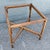 Late 20th Century Vintage Boho Chic Rattan Square Glass Top Dining Table For Sale - Image 5 of 5