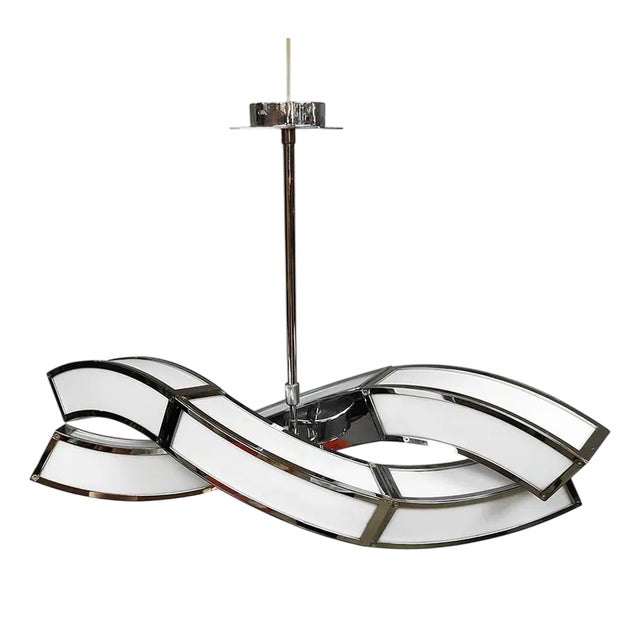 Spanish Modern Swirl Pendant Lamp by Santiago Sevillani Sebastia For Sale