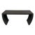 Curved Console Table in Black For Sale