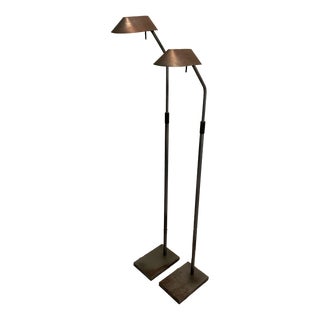 Pair of 1970s Robert Sonneman for Kovacs Pharmacy Floor Lamps For Sale