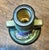 Ceramic 1940s Roseville Green Freesia Single Candle Holder For Sale - Image 7 of 8