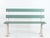 English mid 20th C. white-painted cast iron serpents form the legs and back supports of this garden bench, their arched...