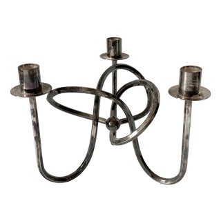 Candlestick in Silver-Plated Brass by Josef Frank for Svenskt Tenn For Sale