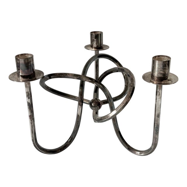 Candlestick in Silver-Plated Brass by Josef Frank for Svenskt Tenn For Sale