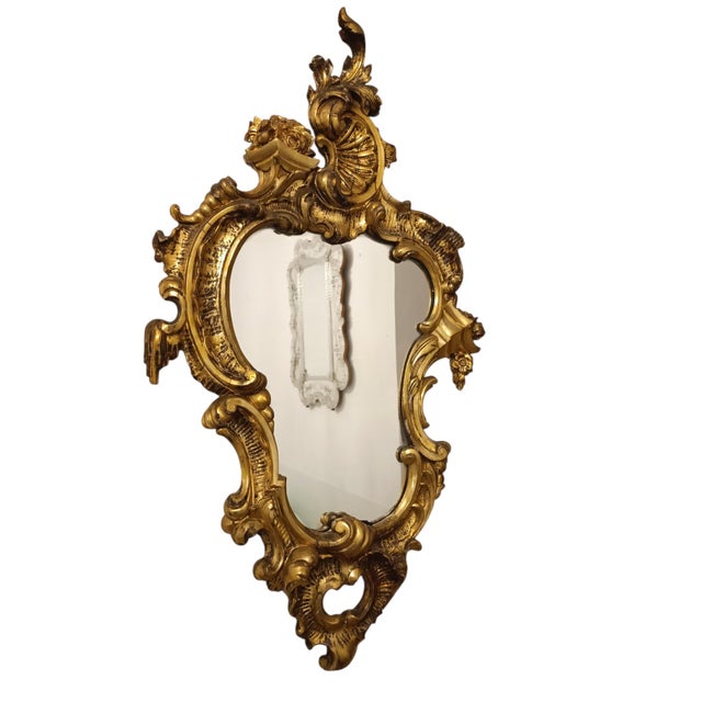 Mirror with Fine Gold For Sale - Image 5 of 10