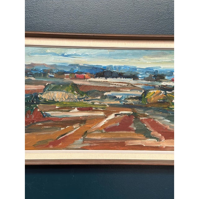 Jerzy Luczak‑Szewczyk, Landscape, 1950s, Oil on Canvas, Framed For Sale - Image 4 of 9