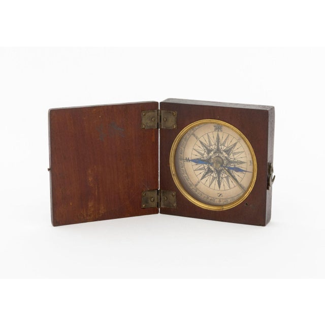 Wood George III Pocket Compass, Early 19th Century For Sale - Image 7 of 8