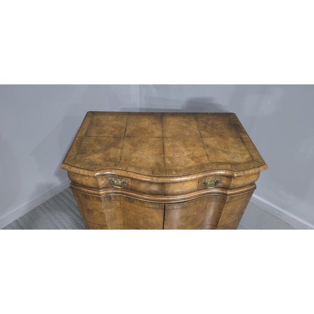 Brown Burr Walnut Commode Side Cabinet, 1910 For Sale - Image 8 of 15