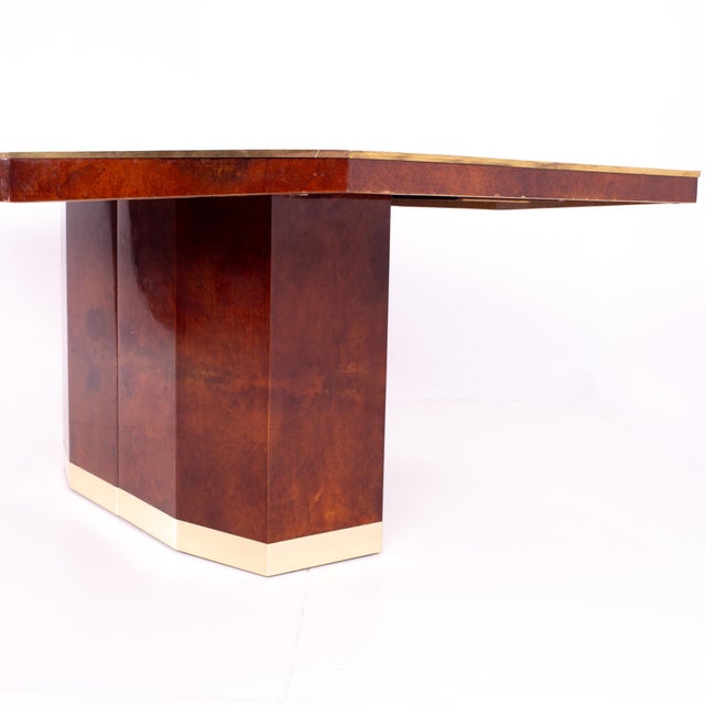 Italian Mid Century Hexagonal Pedestal Base Dining Table Chairish