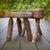 1950s Brutalist Tripod Stools in Grayed Pine, France, 1950s, Set of 2 For Sale - Image 5 of 18